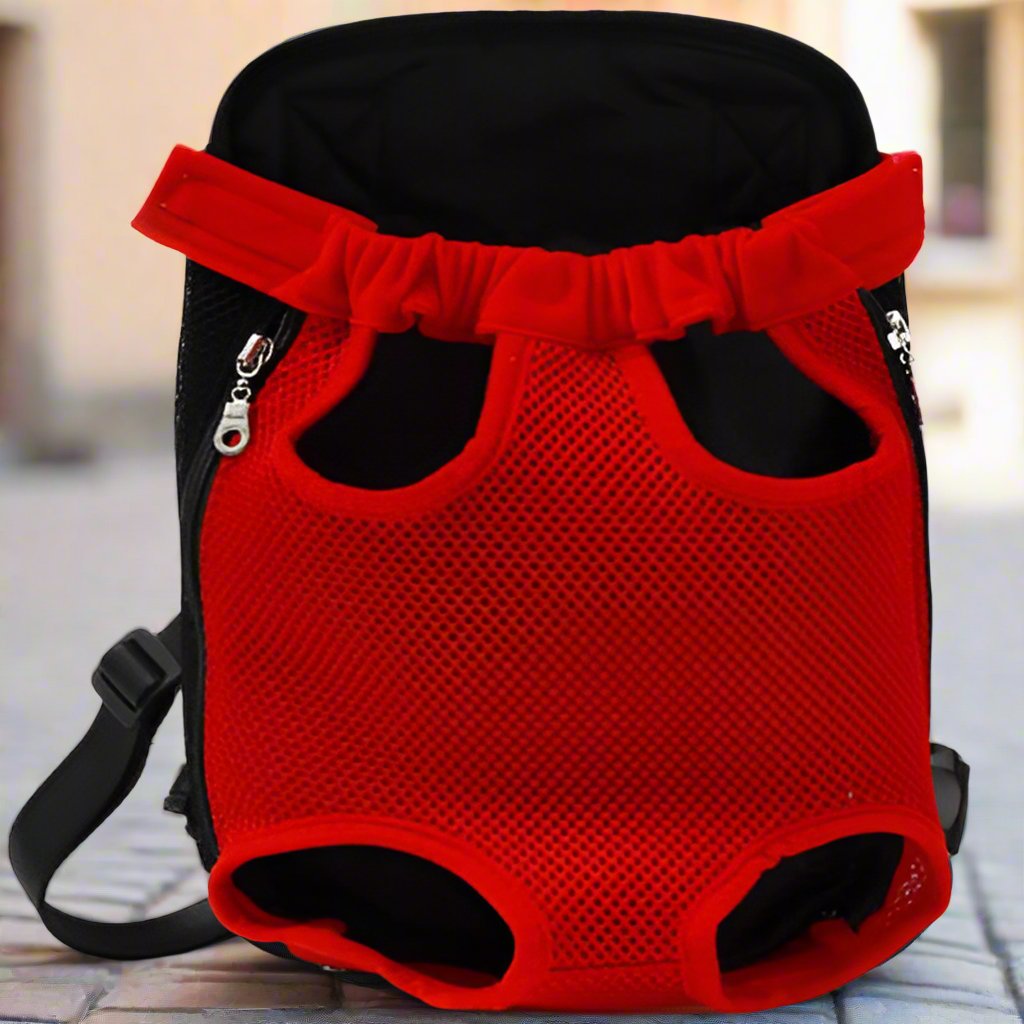 Sac Ă dos pour chat kangourou - Rouge