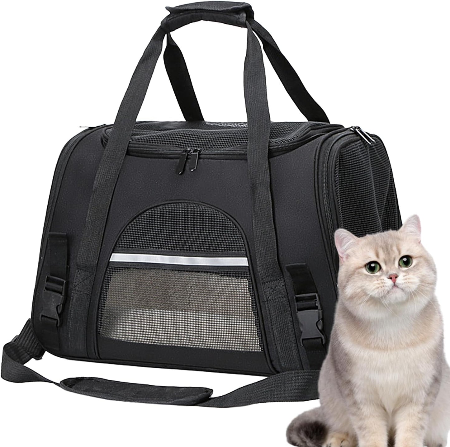Sac de transport pour chat - Noir
