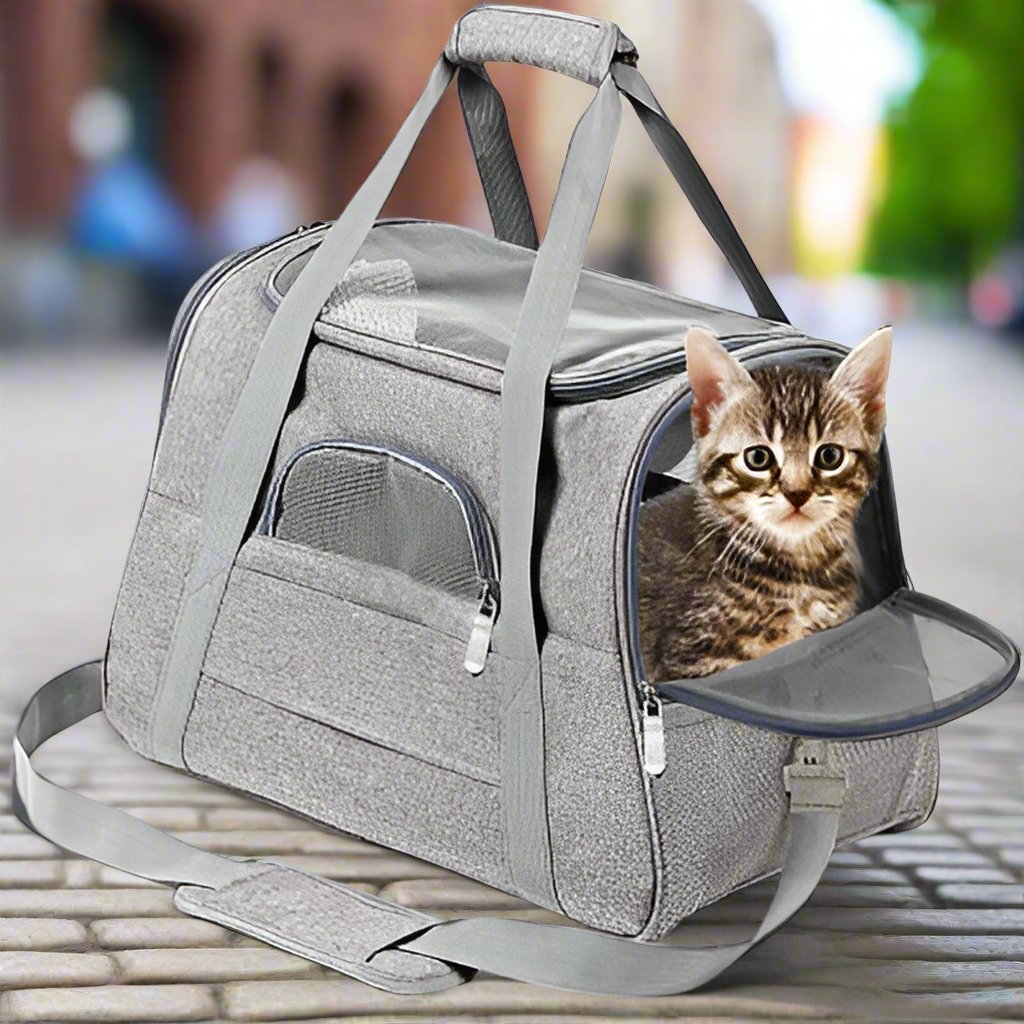 Sac de transport pour chat - Gris
