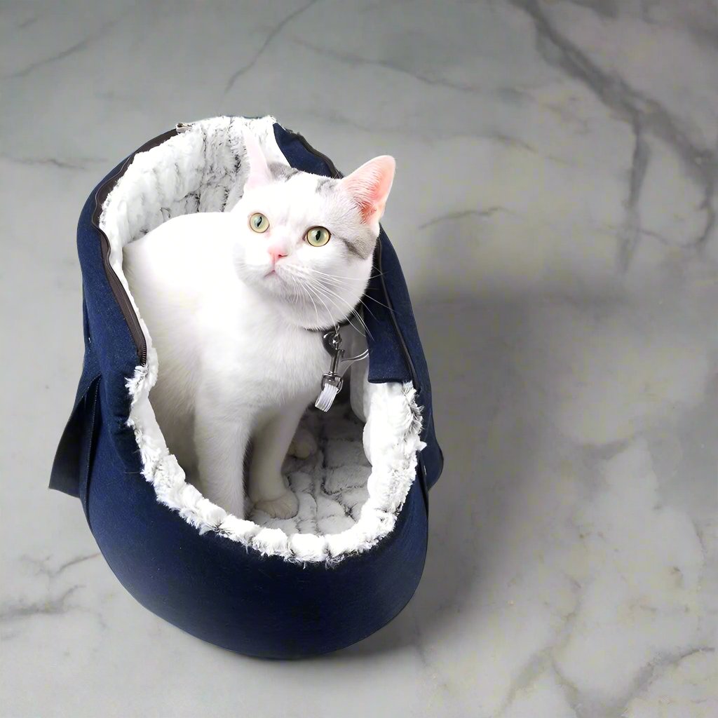 Sac de transport pour chat - Marine