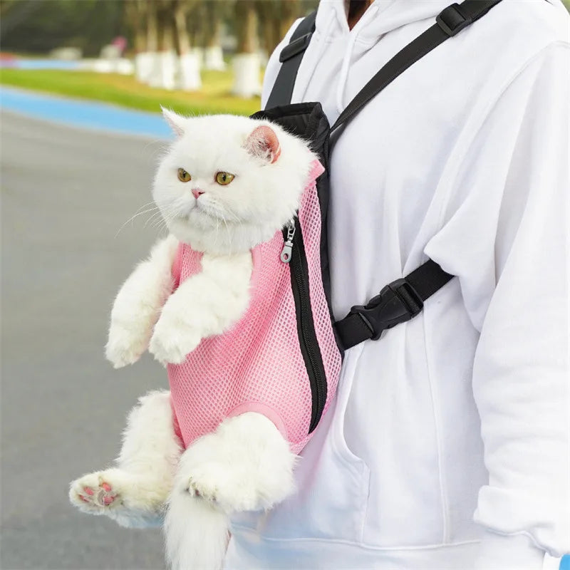 Sac Ă dos pour chat kangourou - Rose