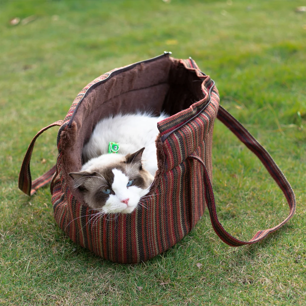 Sac de transport pour chat - Rayé