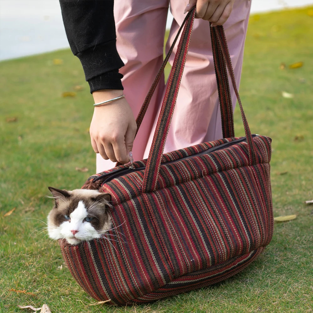 Sac de transport pour chat - Rayé