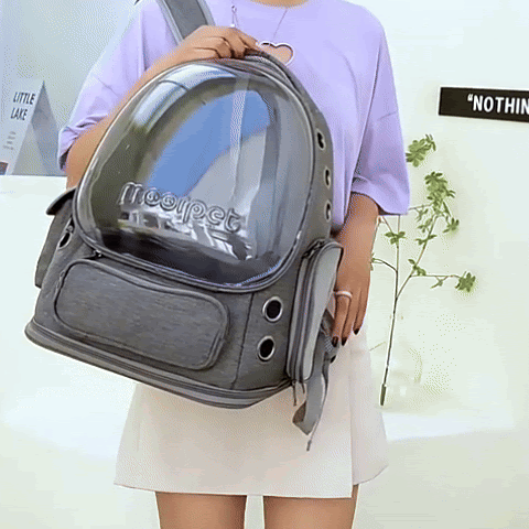 Sac de transport pour chat capsule spatiale