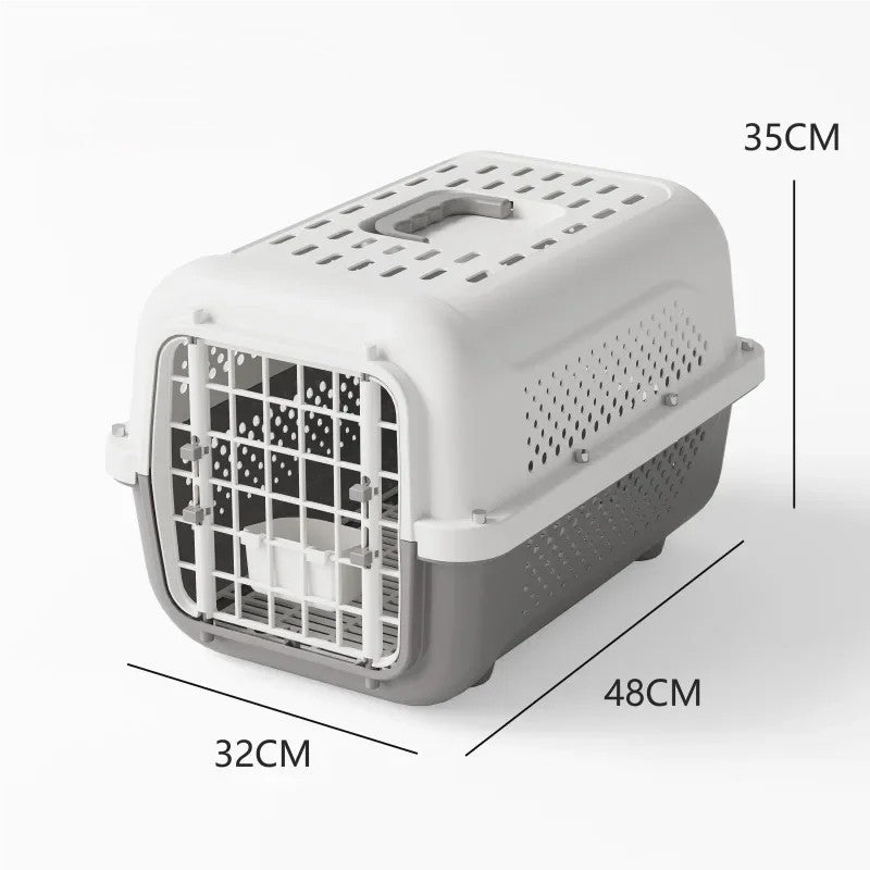 Cage de transport pour chat - Jaune