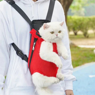 Sac à dos pour chat kangourou - Rouge