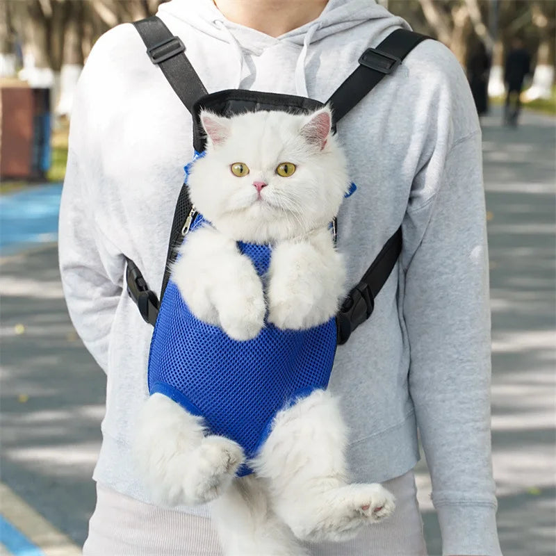Sac à dos pour chat kangourou - Bleu