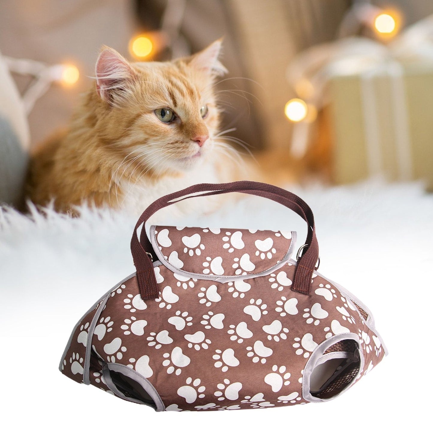 Sac de transport chat- Marron